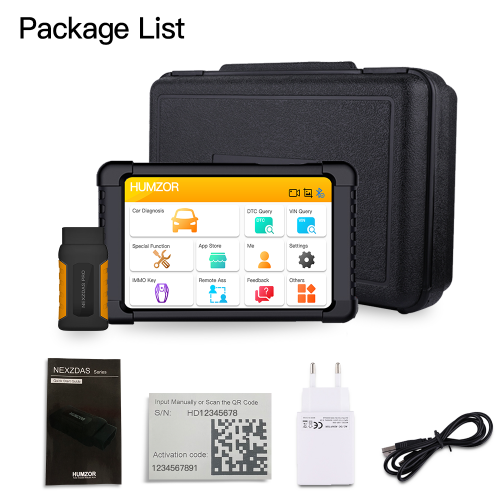  Humzor NexzDAS Pro Bluetooth 10inch Tablet Full System Auto Diagnostic Tool Professional OBD2 Scann